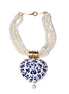 COLLAR PERLA CORAZÓN GRANDE