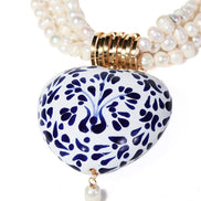 COLLAR PERLA CORAZÓN GRANDE