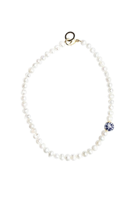 COLLAR PERLA ESFERA LATERAL