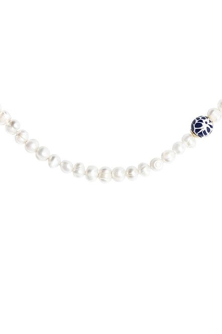 COLLAR PERLA ESFERA LATERAL