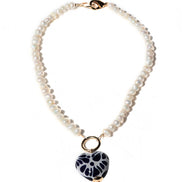 COLLAR PERLA CORAZON GRANDE