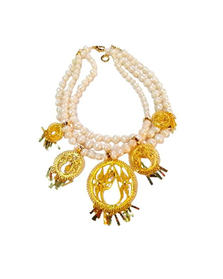 COLLAR TRIPLE PERLA