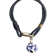 PULSERA PIEL ESFERA