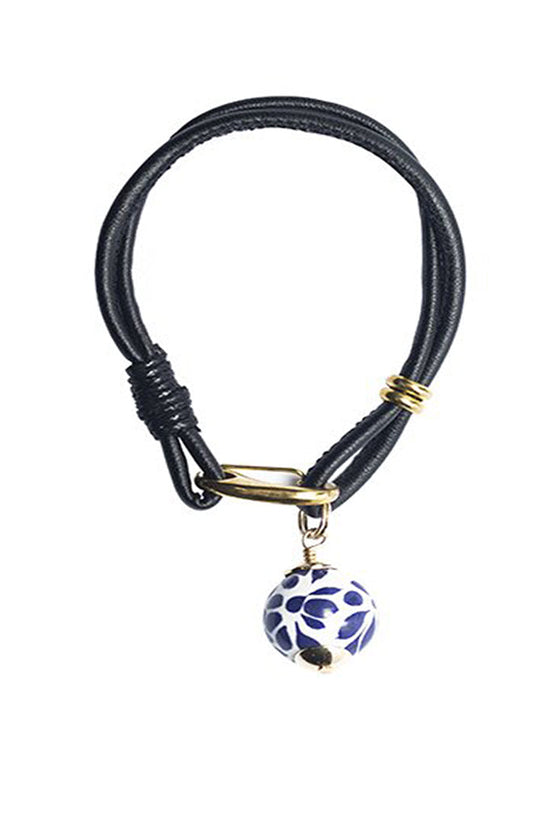 PULSERA PIEL ESFERA