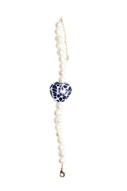PULSERA PERLA CORAZÓN