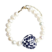PULSERA PERLA CORAZÓN