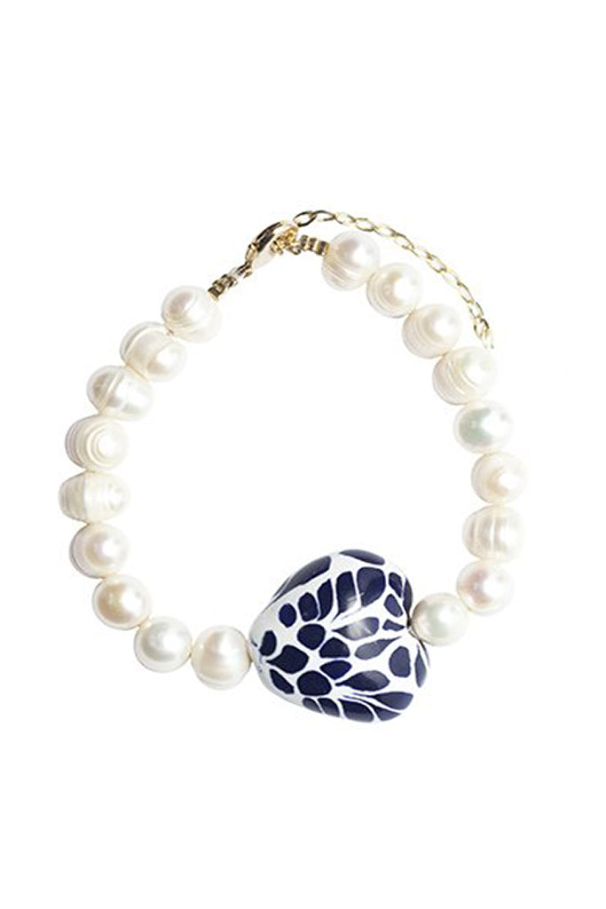 PULSERA PERLA CORAZÓN